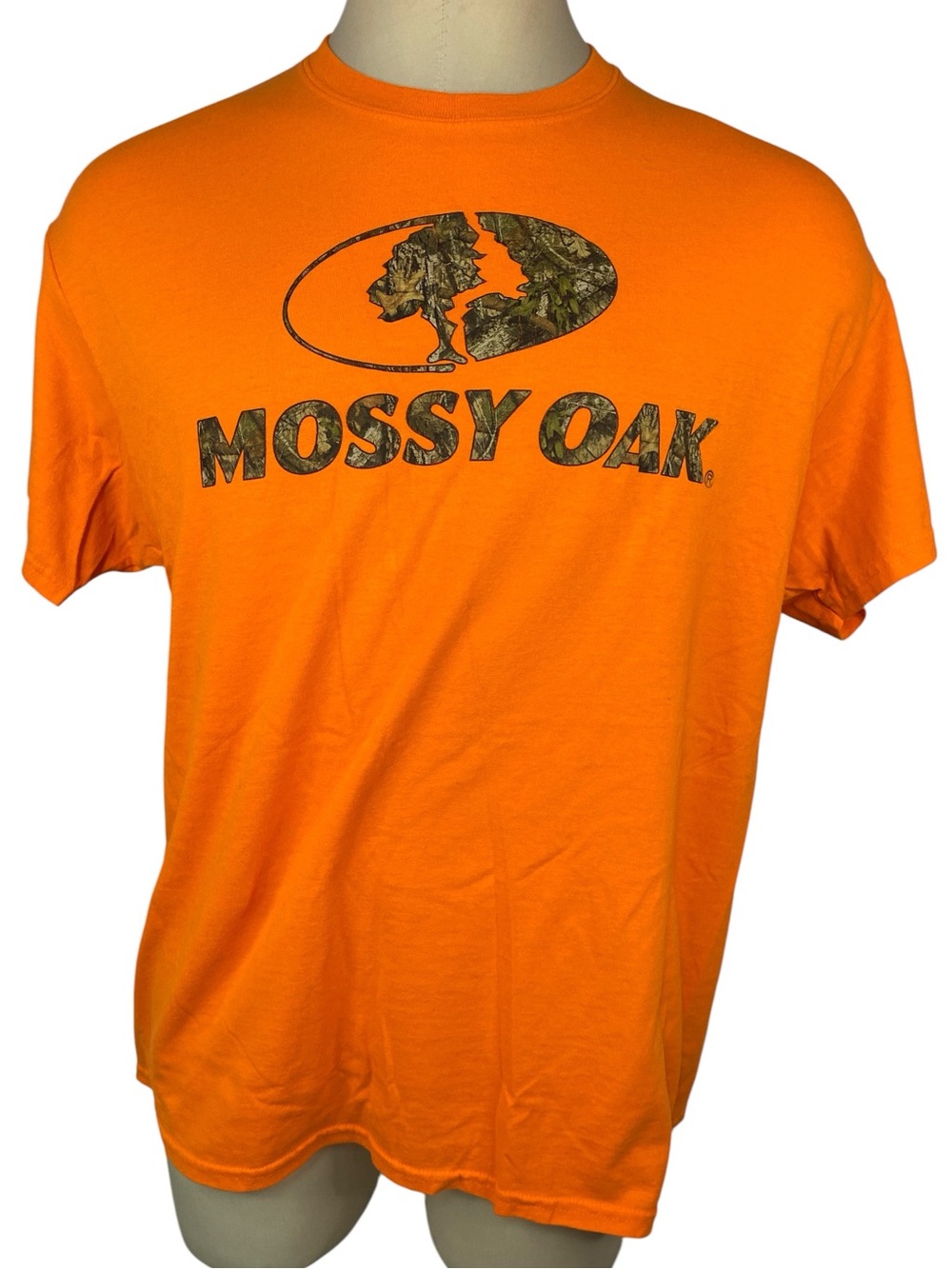 Mossy Oak Orange Camo Logo Short Sleeve Tee Men’s XL
